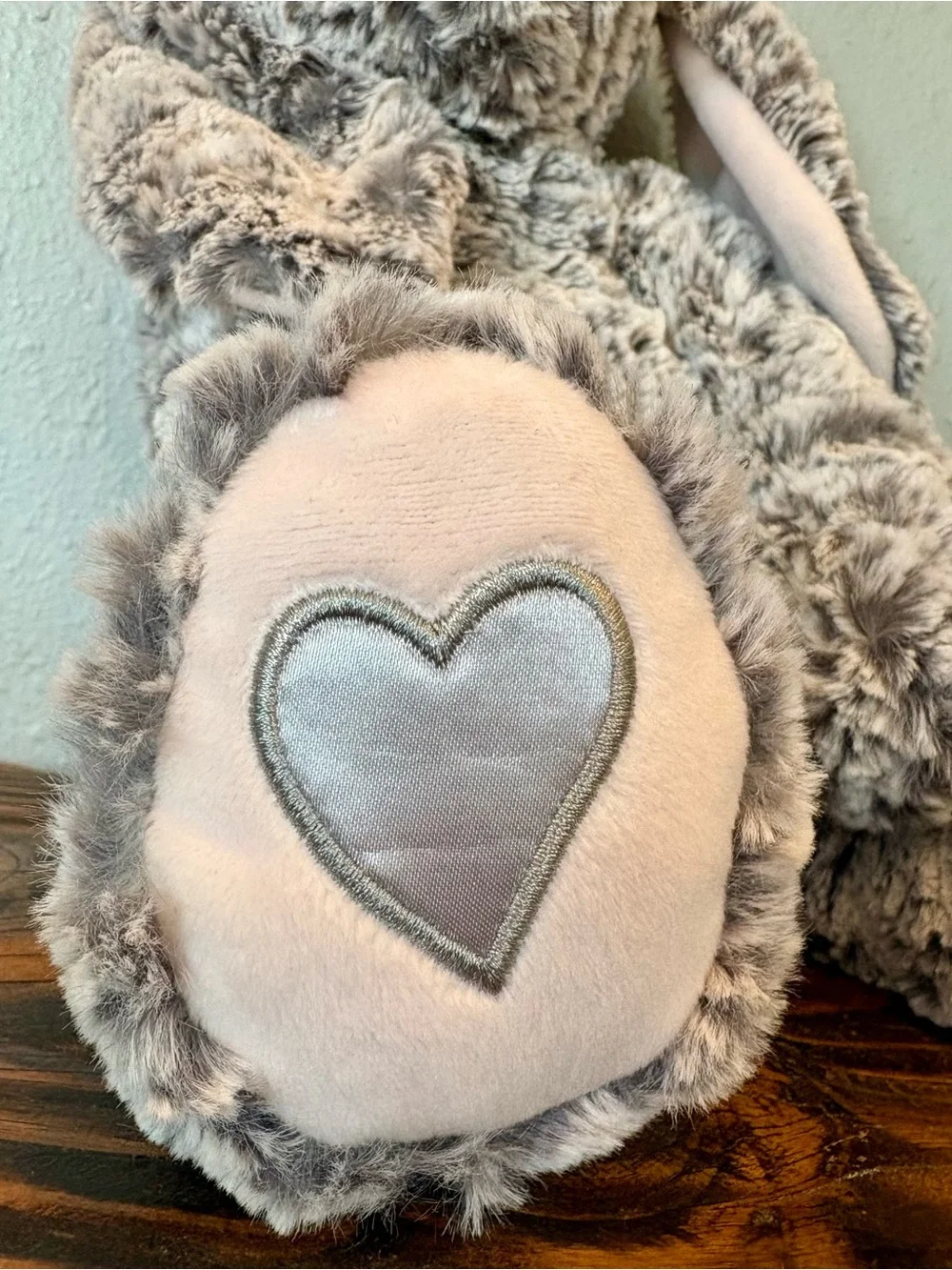 ♥️ DEMDACO Isabella Bunny Plush, “You Are So Loved,” Gray/Pink, BNWT